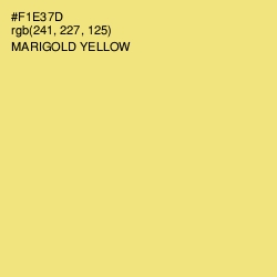 #F1E37D - Marigold Yellow Color Image